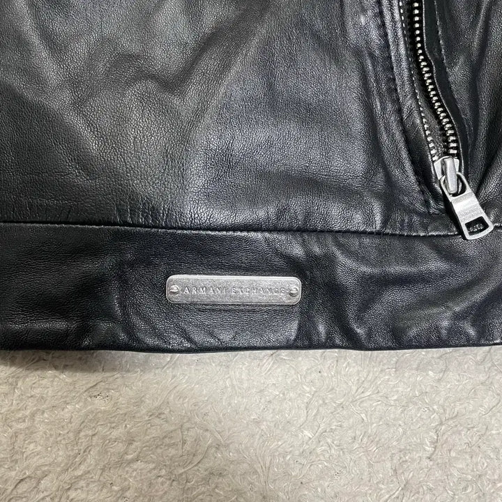 [BUNJANG] Armani Exchange Lambskin Leather Jacket M / 아르마니 익스체인지 양가죽 자켓 m