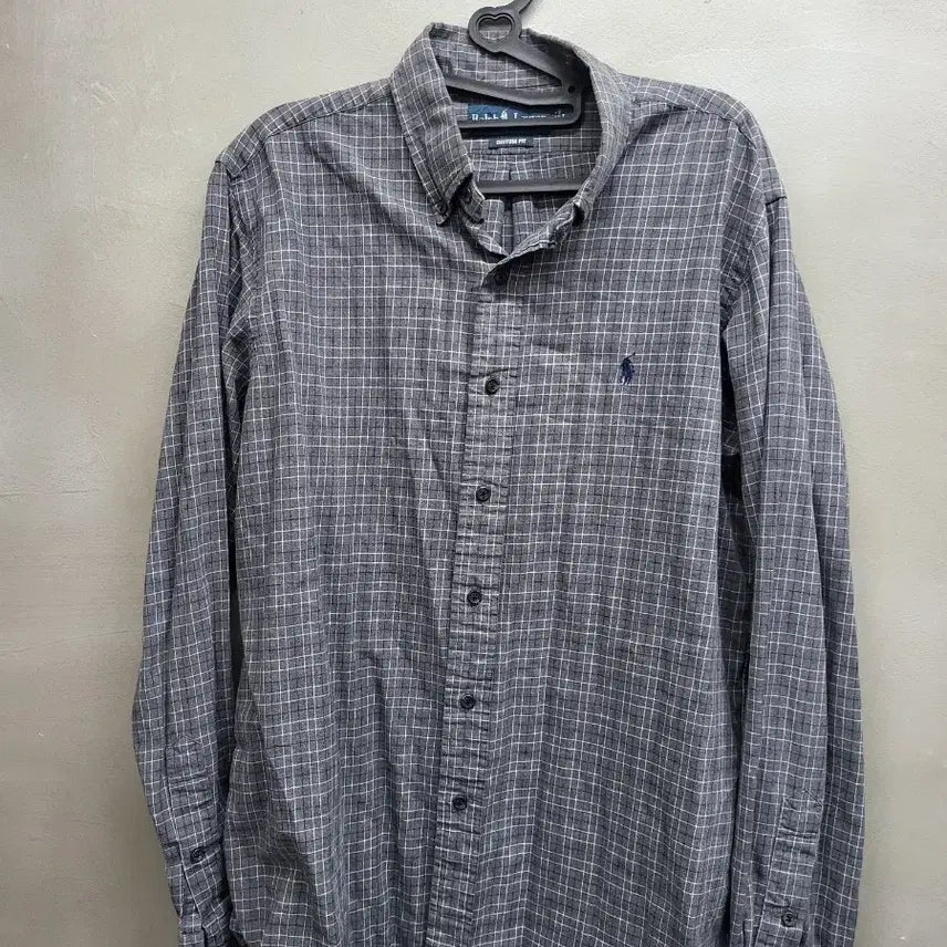 [BUNJANG] Polo Ralph Lauren Checkered Long Sleeve Shirt / 폴로 랄프로렌 체크여름 긴팔 셔츠L가슴60기장75