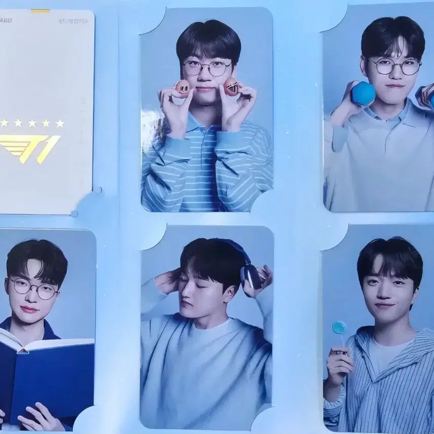 [BUNJANG] Woori Card x T1 Faker Autographed Photocard Set / 우리카드 X T1 페이커 포토카드 친필싸인 풀세트