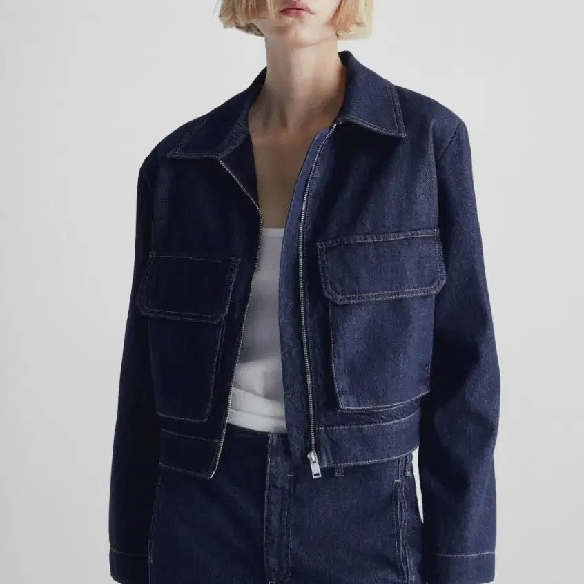 [SOLD OUT] 마시모두띠 데님 봄버 자켓 L