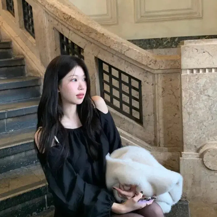 [BUNJANG] Ont Blair Black Blouse / 온트 블레어 블라우스 블랙 새상품 Blair Blouse