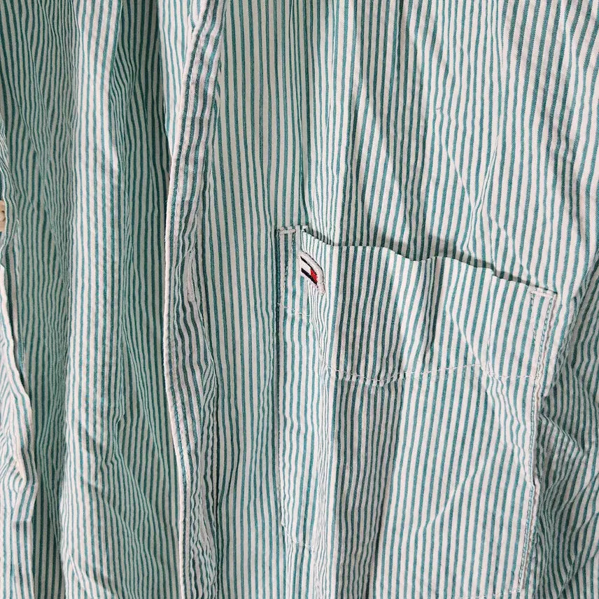 [BUNJANG] Tommy Jeans Tommy Hilfiger Linen Shirt XL / 타미진스 타미힐피거 린넨 셔츠 XL