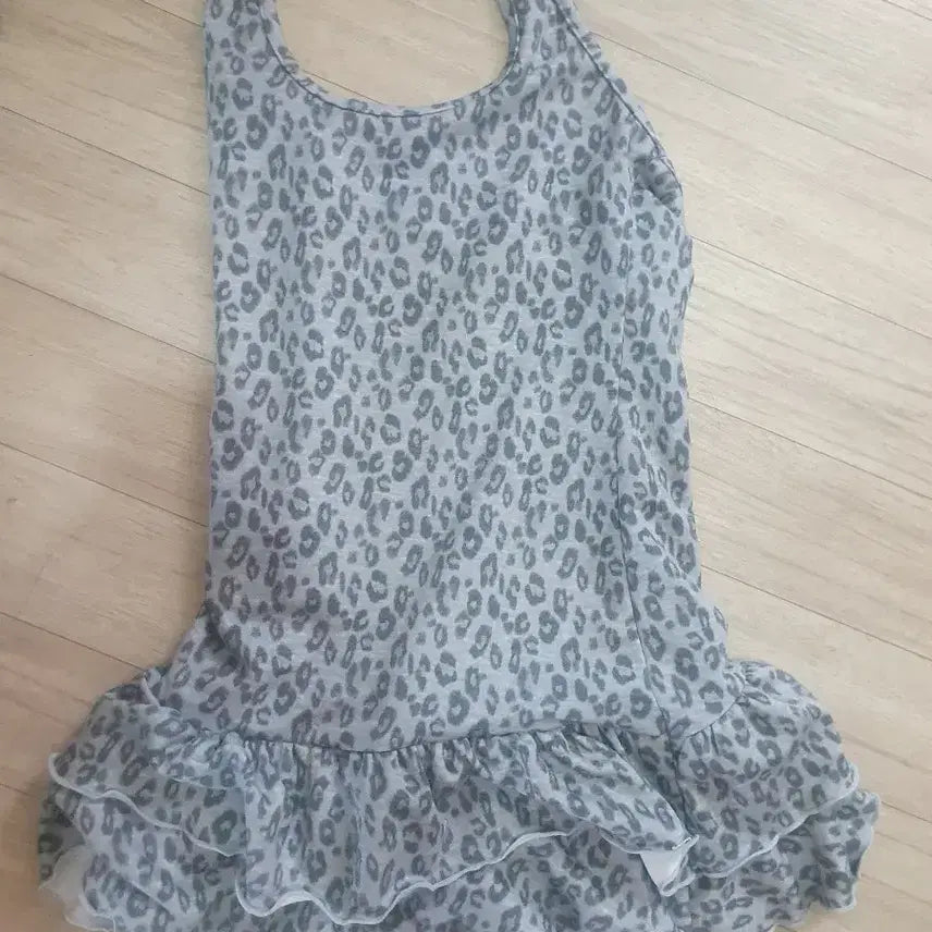 [BUNJANG] Gyaru Leopard Halterneck Mini Dress / 갸루 레오파드 홀터넥 미니 원피스