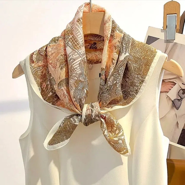 [BUNJANG] Elegant Pattern Scarf / 패턴 스카프(새상품)