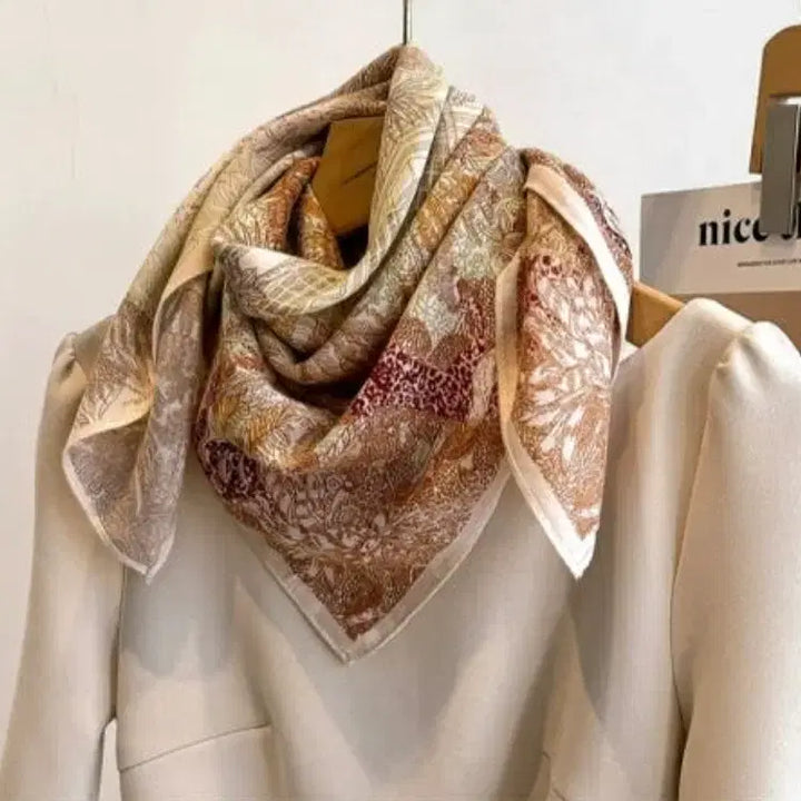 [BUNJANG] Elegant Pattern Scarf / 패턴 스카프(새상품)