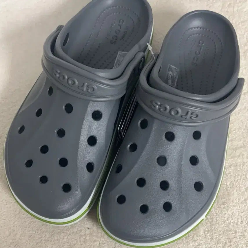 [BUNJANG] Crocs Baya Band Clog Grey Lime Size 280 / M10/W12크록스 바야밴드 그레이라임280사이즈