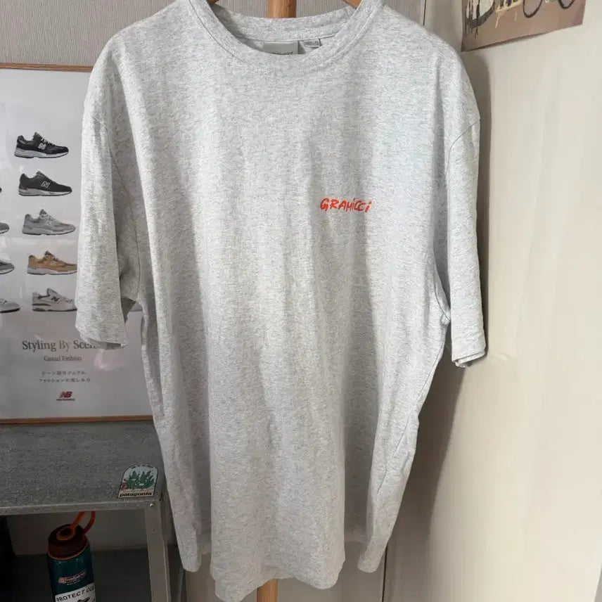 [BUNJANG] Gramicci Heather Grey Short-Sleeve T-Shirt / Gramicci 그라미치 헤더그레이 반팔 티셔츠
