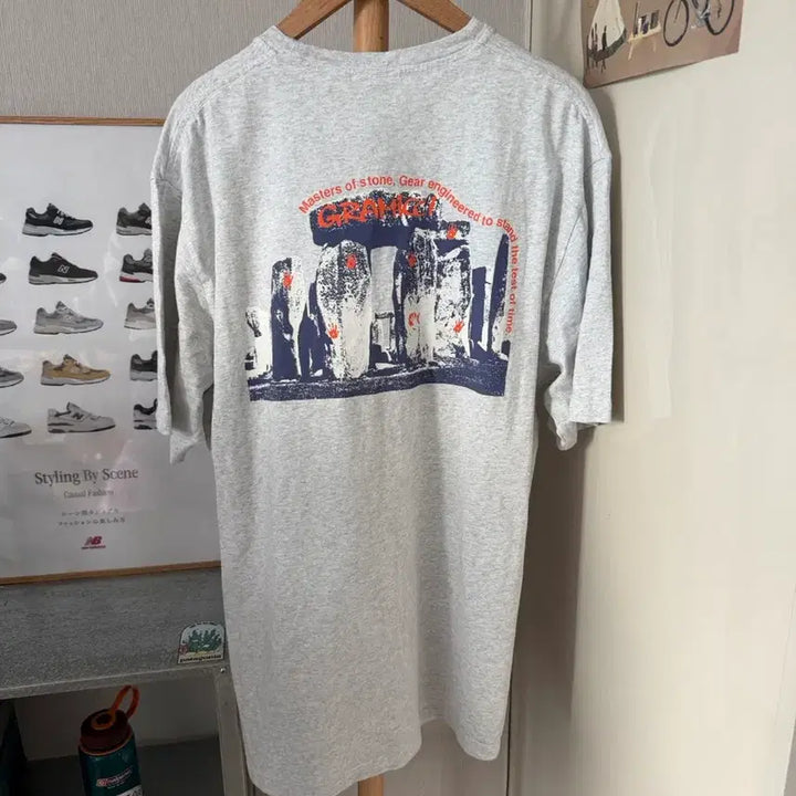 [BUNJANG] Gramicci Heather Grey Short-Sleeve T-Shirt / Gramicci 그라미치 헤더그레이 반팔 티셔츠