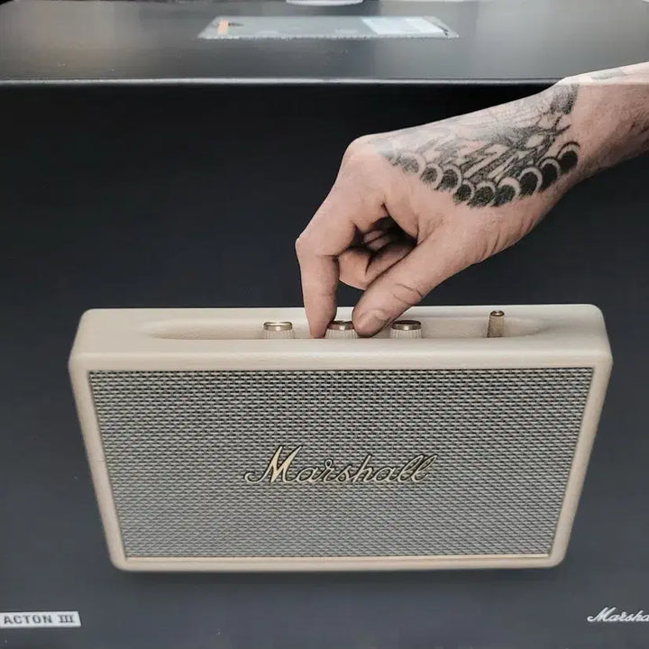 [BUNJANG] Marshall Acton III Bluetooth Speaker Cream Sealed / 마샬액톤3 블루투스 스피커 소비코 정품 미개봉