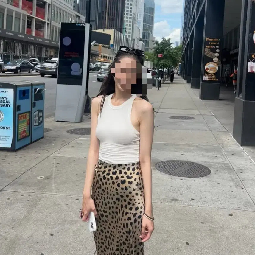 [BUNJANG] Realisation Naomi Leopard Skirt 100% Silk / 리얼리제이션 파 나오미 레오파드 스커트 100%실크