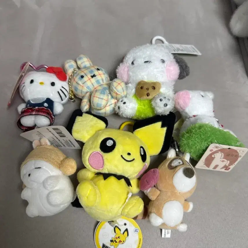 [BUNJANG] Plush Toy Keychain Set / 인형뽑기 인형 키링