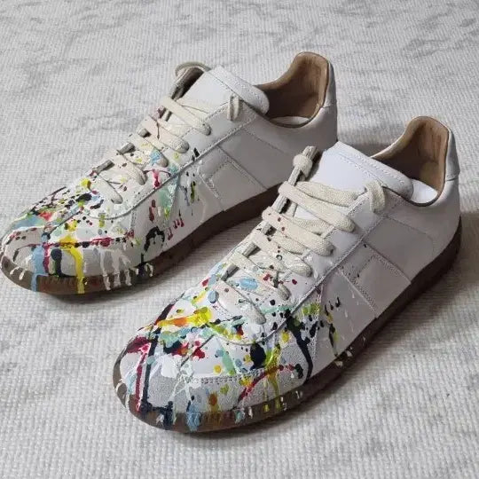 [BUNJANG] Maison Margiela Paint Drop German Army Trainers Size 40 / 메종 마르지엘라 페인트 드롭 독일군 40