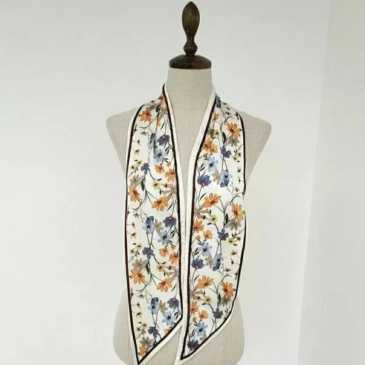 [BUNJANG] Flower Pattern Scarf (New) / 플라워 패턴 스카프 (새상품)