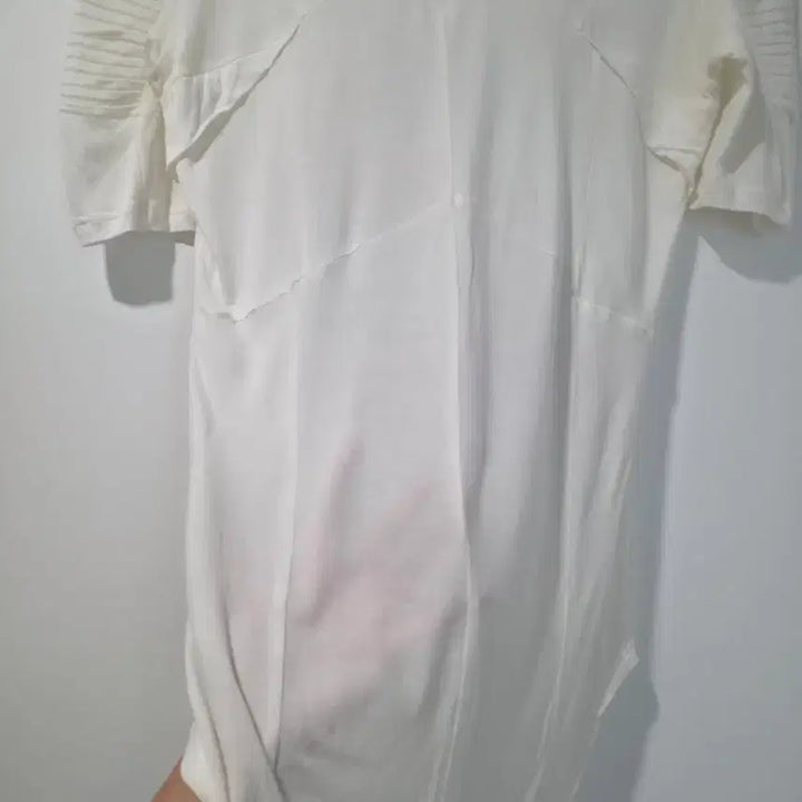 [BUNJANG] White Printing Short Sleeve T-Shirt (One Size) / 화이트 프린팅 반팔 티셔츠 프리사이즈