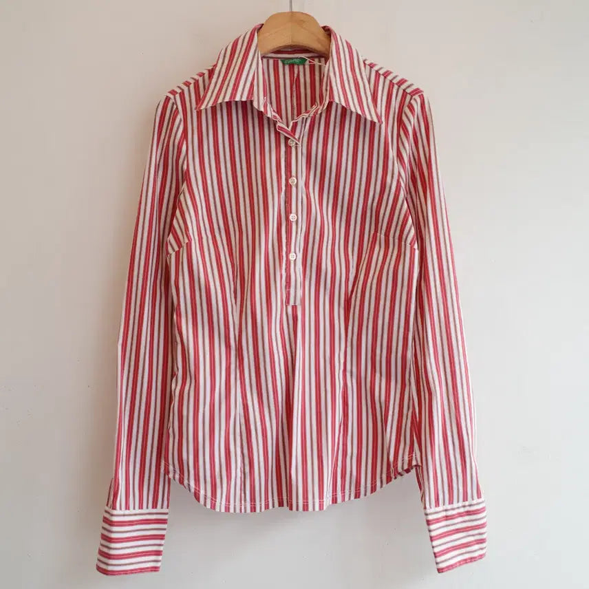 [SOLD OUT] BENETTON 베네통 풀오버 스트라이프 셔츠