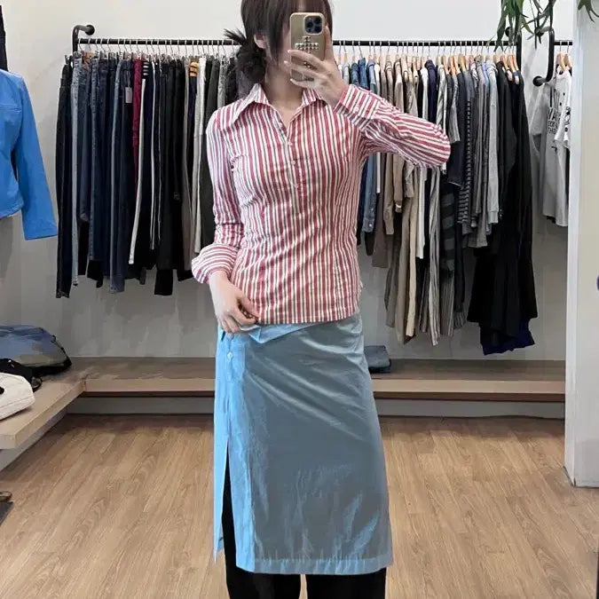[SOLD OUT] BENETTON 베네통 풀오버 스트라이프 셔츠