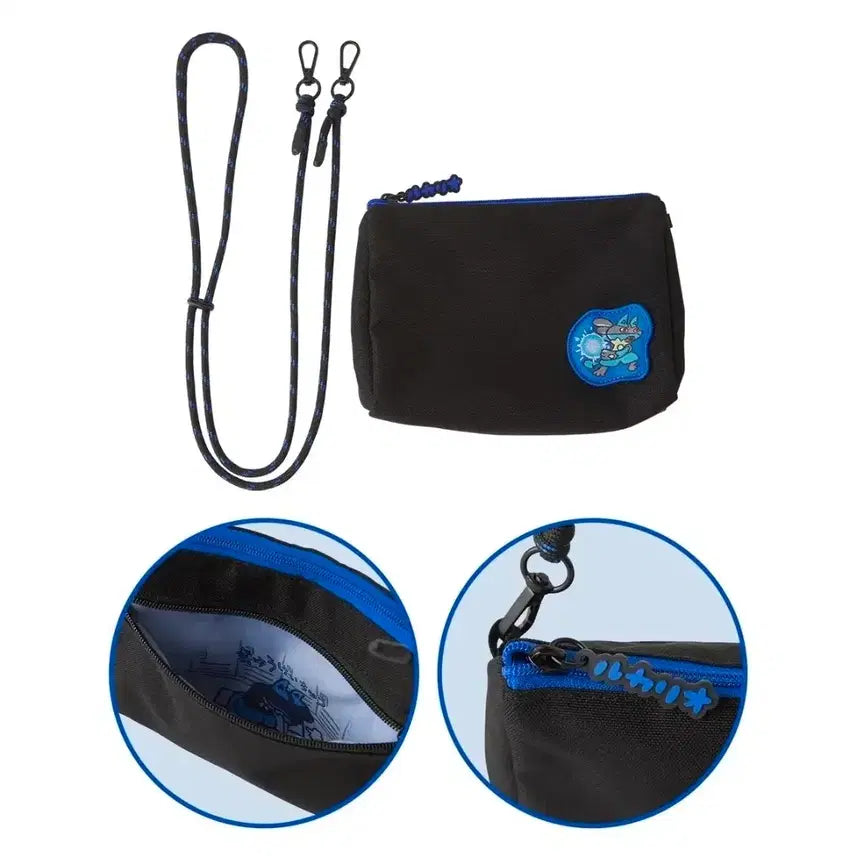 [BUNJANG] Pokémon Center Japan Lucario Training 2-Way Pouch / 일본 포켓몬센터 2WAY 파우치 특훈중 루카리오
