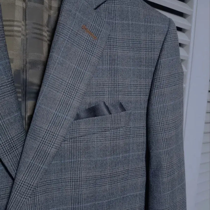 [BUNJANG] Bas So Homme Slim Fit Classic Check Suit Set / 95 바쏘옴므 슬림핏 클래식 체크 정장 수트 세트