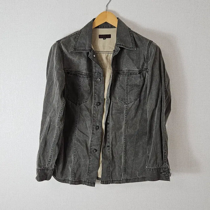 [BUNJANG] BEAMS Denim Work Jacket Black 36 (M) / 빔즈 BEAMS 데님 워크자켓 블랙 진 36 (M)
