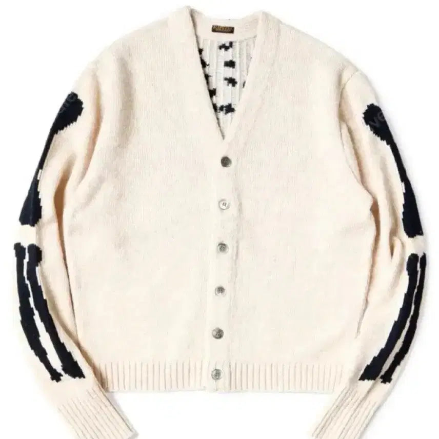 [BUNJANG] Kapital Bone Knit Cardigan / 캐피탈 본니트 가디건 키나리