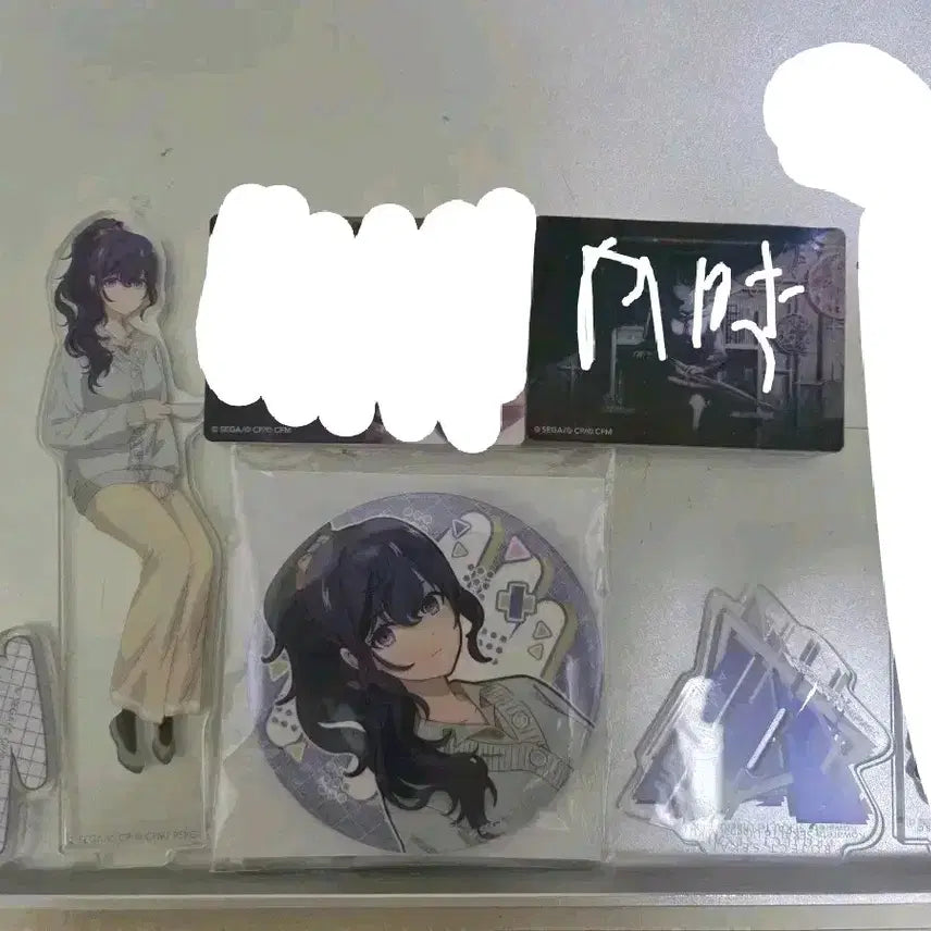 [BUNJANG] Asahina Mafuyu Acrylic Stand, Can Badge, Novel Art Bundle / 아사히나 마후유 아크릴, 캔뱃지, 노블아트 판매