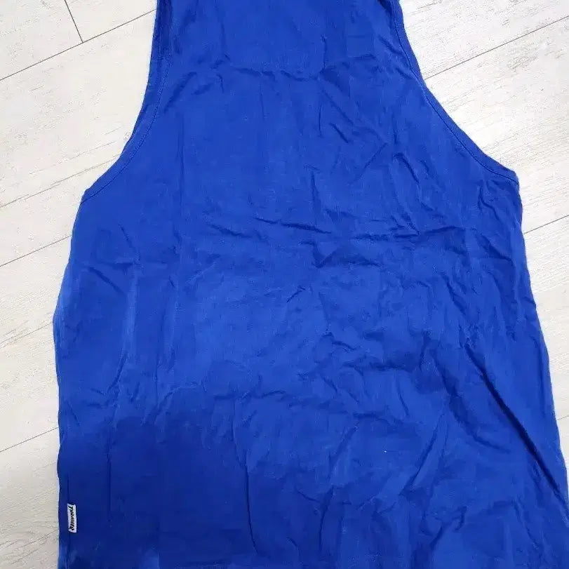 [BUNJANG] Thrasher Fire Logo Blue Sleeveless T-Shirt / 트래셔 파이어 로고 블루 민소매티