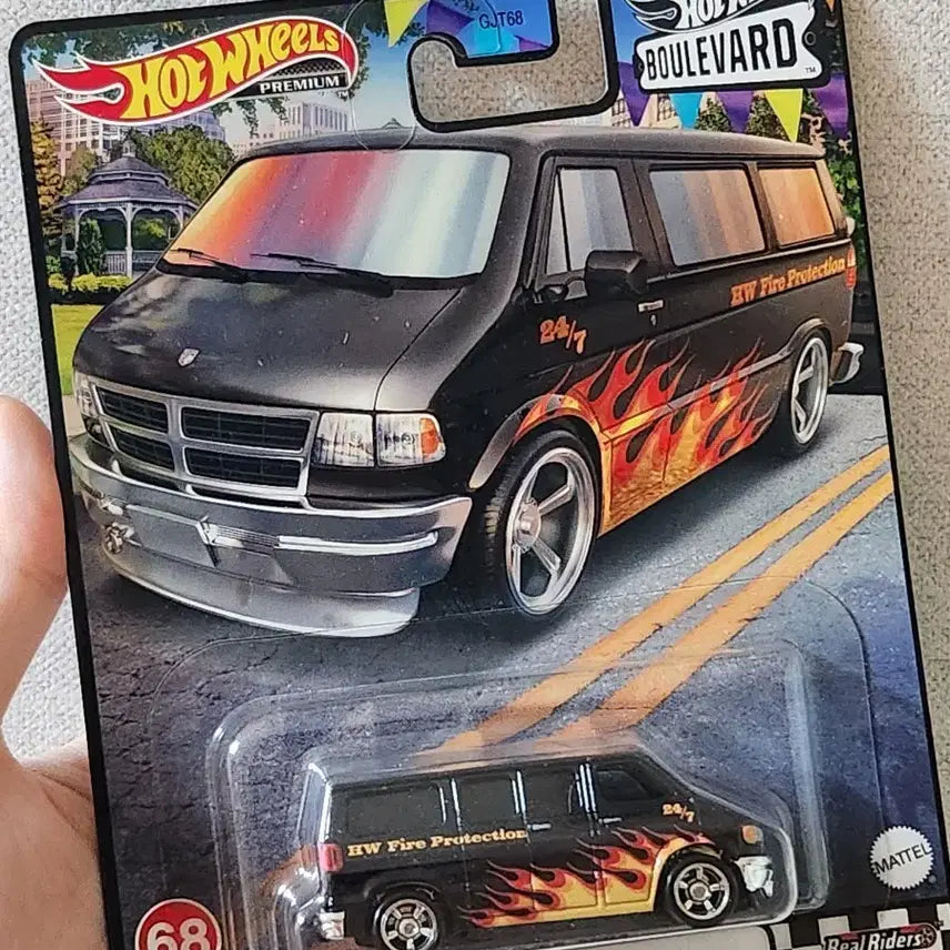 [BUNJANG] Hot Wheels Premium Dodge Van (Real Riders) Sealed / 핫휠 프리미엄 닷지 밴 미개봉 (리얼라이더)