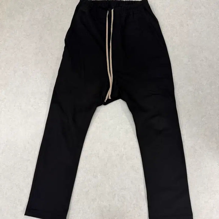 [SOLD OUT] 락오웬스 다크쉐도우 블랙 드로우스트링 배기 팬츠