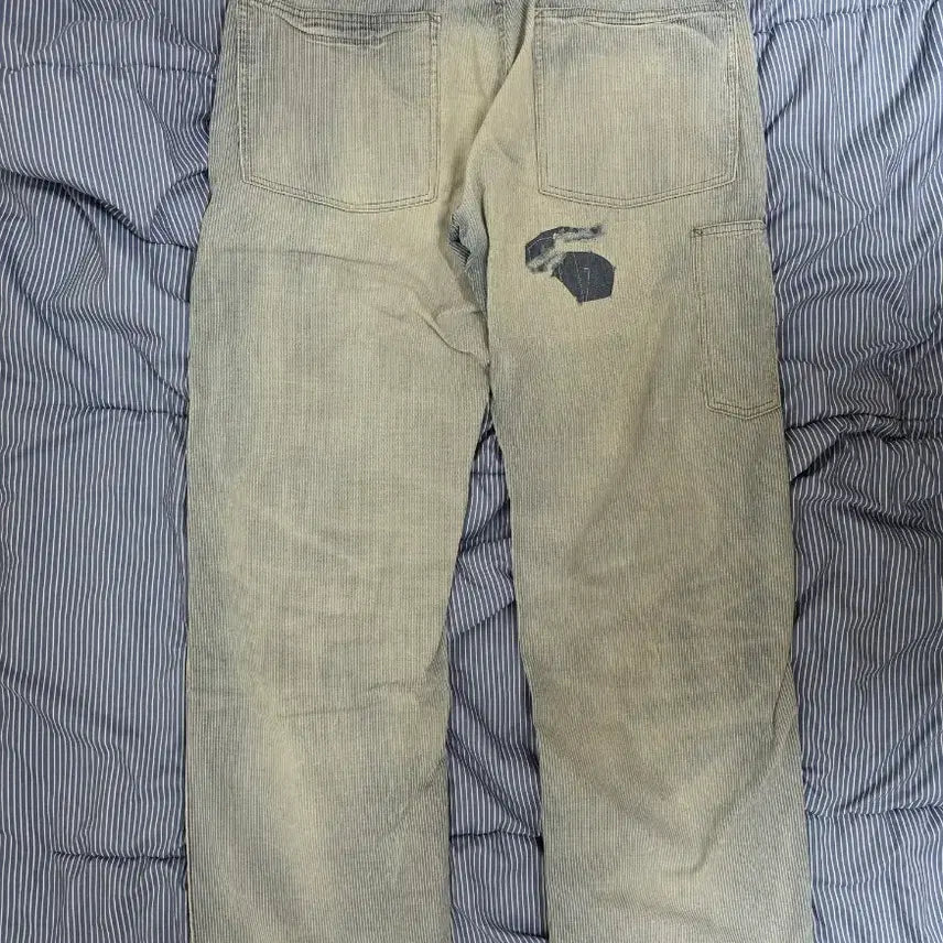 [BUNJANG] RRL Vintage Five Pocket Repair Indigo Pants / 더블알엘 빈티지 파이브 포켓 리페어 인디고 팬츠