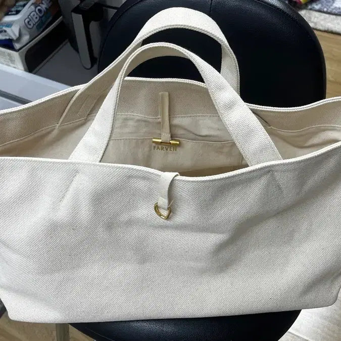 [SOLD OUT] 파르벵 FARVEN 패브릭 토트백 아이보리