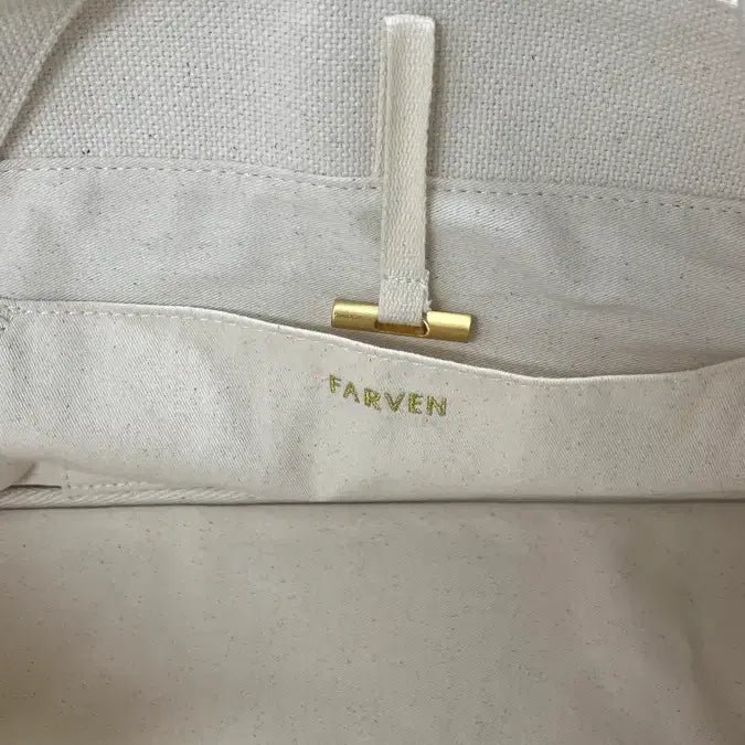 [SOLD OUT] 파르벵 FARVEN 패브릭 토트백 아이보리