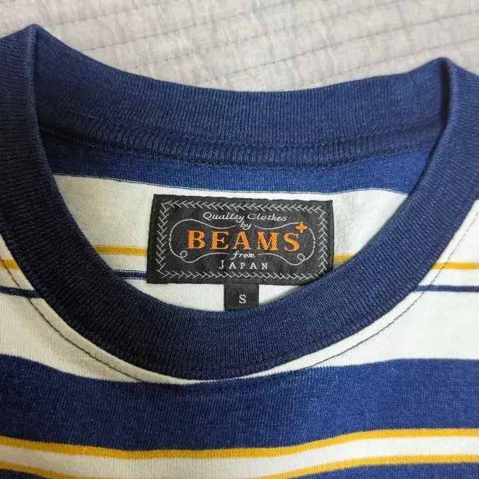 [BUNJANG] Beams Striped Short Sleeve T-Shirt / Beams 반팔 줄무늬 티셔츠 S