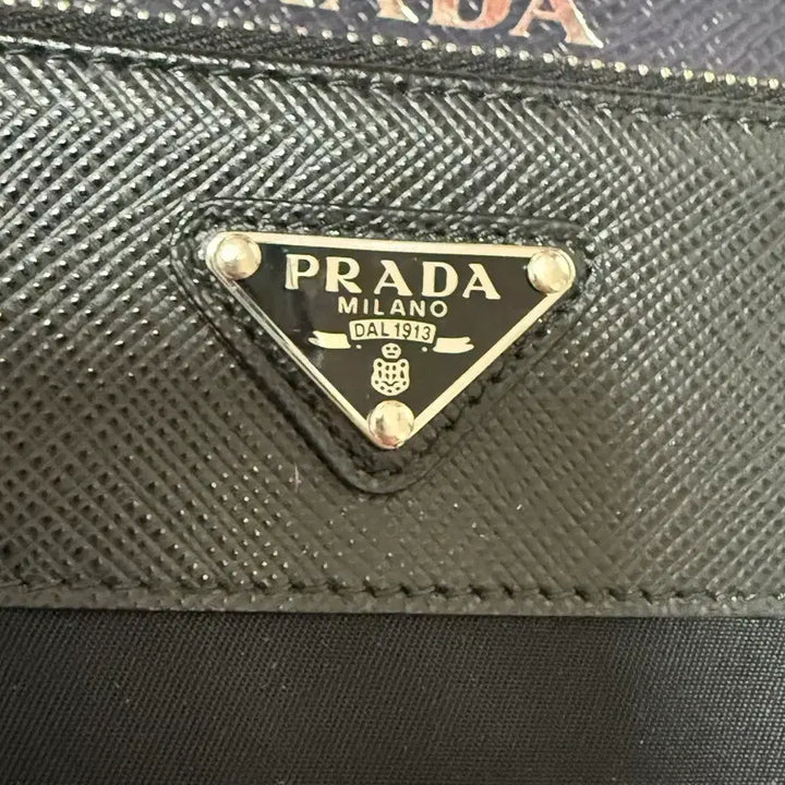 [BUNJANG] Prada Triangle Logo Mini Pouch Wallet 2MB031 / 프라다 트라이엥글 로고 미니 파우치 지갑 2MB031