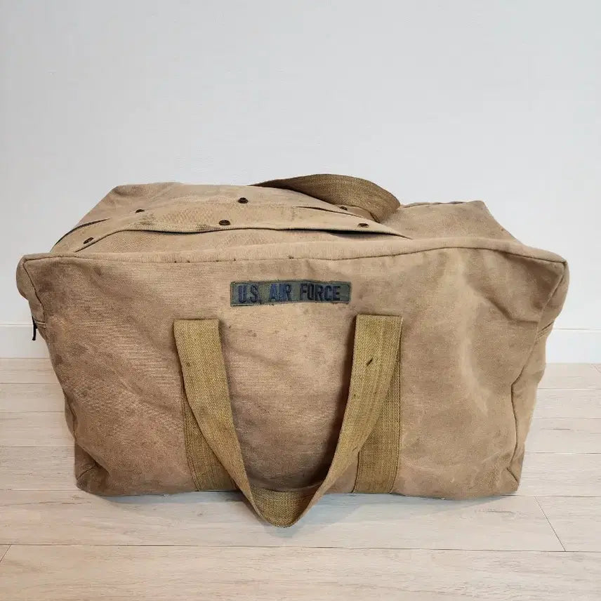 [BUNJANG] U.S. Air Force Pilot Kit Bag Vintage Canvas / 미공군 조종사 키트백