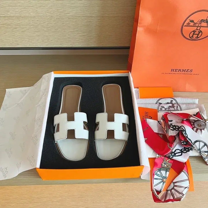 [BUNJANG] Hermes H Slippers / H 슬리퍼 정품 판매합니다. 상태 좋고 풀박스입니다.
