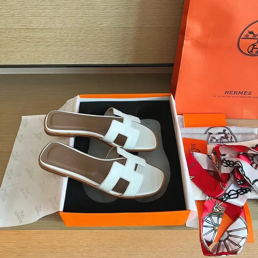 [BUNJANG] Hermes H Slippers / H 슬리퍼 정품 판매합니다. 상태 좋고 풀박스입니다.