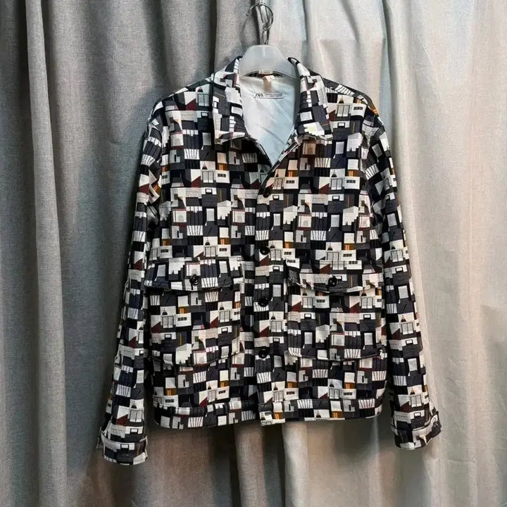 [BUNJANG] Zara x Erin Wilson Multicolor Blouson Jacket XL / [XL/105] 자라 X Erin Wilson 멀티컬러 자켓 블루종