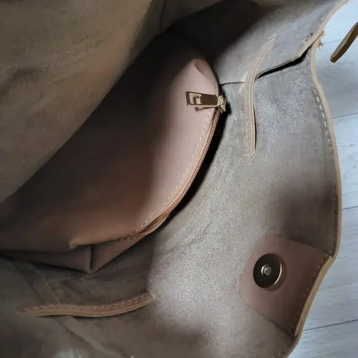 [BUNJANG] Suede Bucket Bag Brown Shoulder Bag / 스웨이드 버킷백 브라운 숄더백