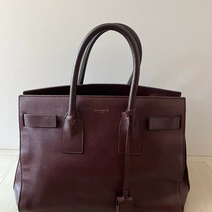 [BUNJANG] Saint Laurent Sac De Jour Tote Bag Burgundy Leather / SAINT LAURENT