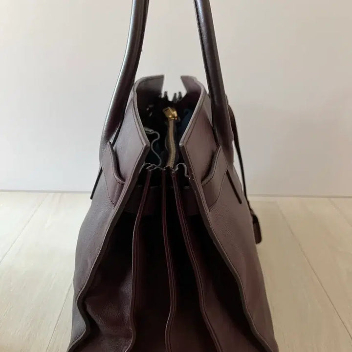 [BUNJANG] Saint Laurent Sac De Jour Tote Bag Burgundy Leather / SAINT LAURENT