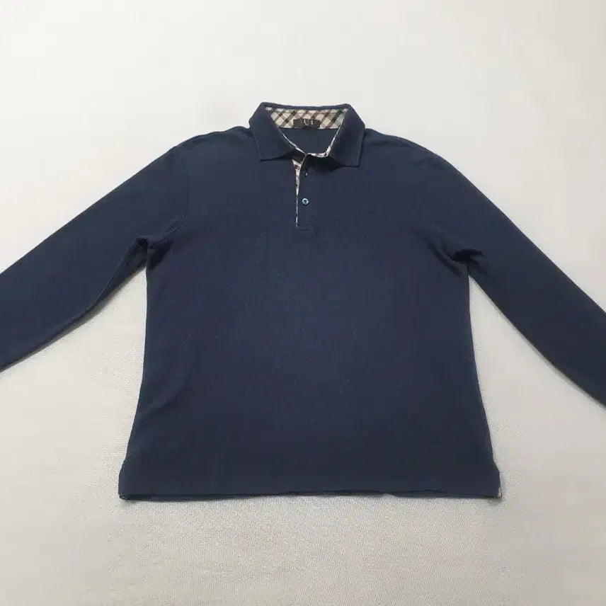 [BUNJANG] Daks Navy Long-Sleeve Polo Shirt Size 100 / 닥스 네이비 긴팔 폴로티 100