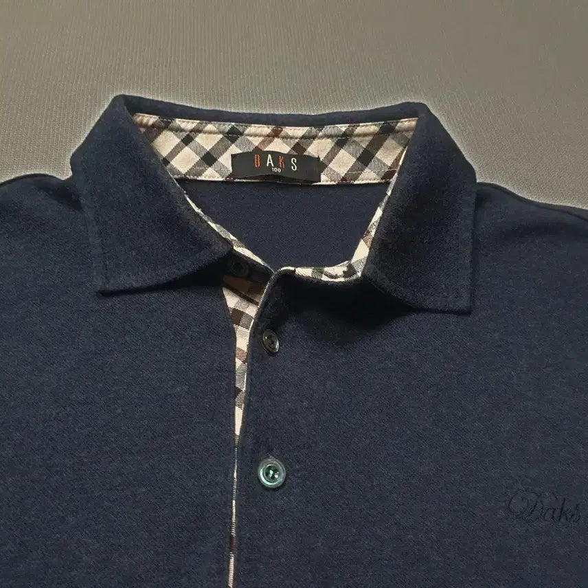 [BUNJANG] Daks Navy Long-Sleeve Polo Shirt Size 100 / 닥스 네이비 긴팔 폴로티 100