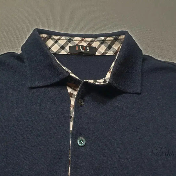 [BUNJANG] Daks Navy Long-Sleeve Polo Shirt Size 100 / 닥스 네이비 긴팔 폴로티 100