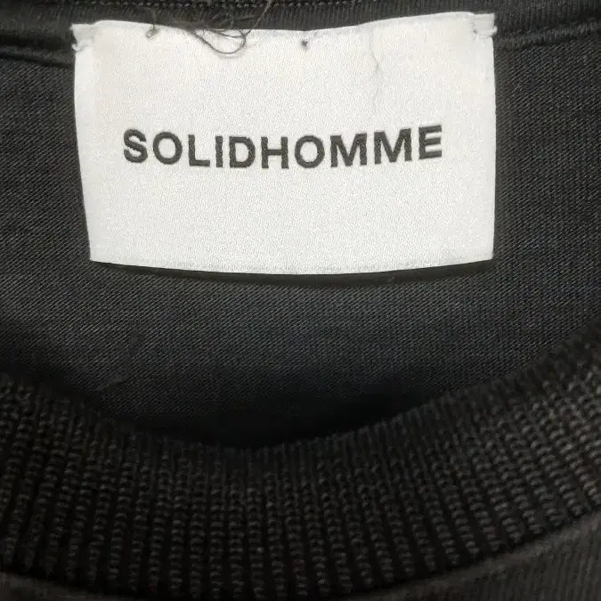 [BUNJANG] Solid Homme Black Sweatshirt EU46 / 솔리드옴므 블랙 맨투맨 티셔츠 EU46사이즈 95