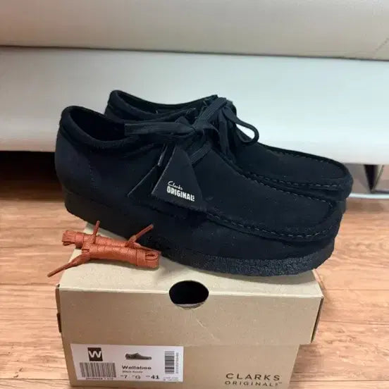[BUNJANG] Clarks Wallabee Black Suede Shoes / 클락스 왈라비 블랙 스웨이드 1회 착용