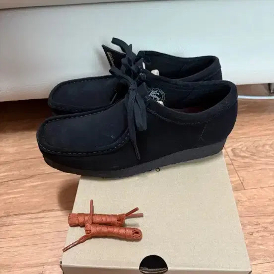 [BUNJANG] Clarks Wallabee Black Suede Shoes / 클락스 왈라비 블랙 스웨이드 1회 착용