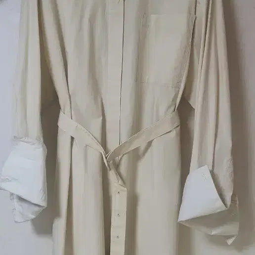 [BUNJANG] And You Shirt Dress (M) - Butter / 앤유 셔츠 원피스 m