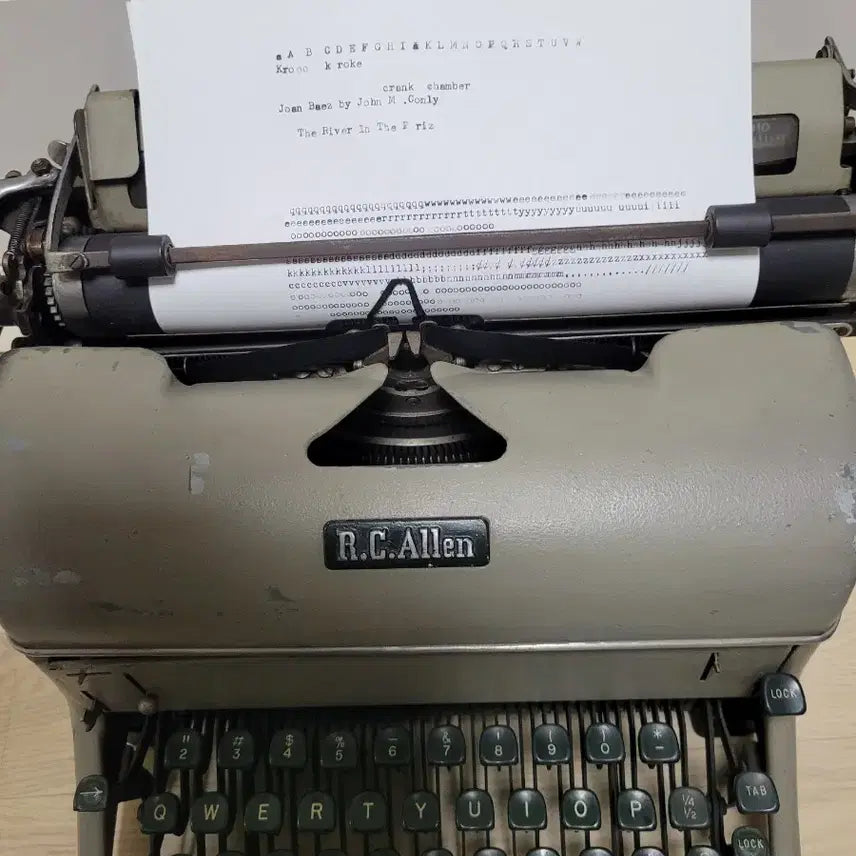 [BUNJANG] R.C. Allen English Typewriter - 1950s Model / R.C.Allen 영문타자기