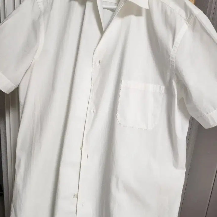 [BUNJANG] Lardini White Cotton Short Sleeve Shirt / 라르디니 화이트 면 반팔 셔츠(m)