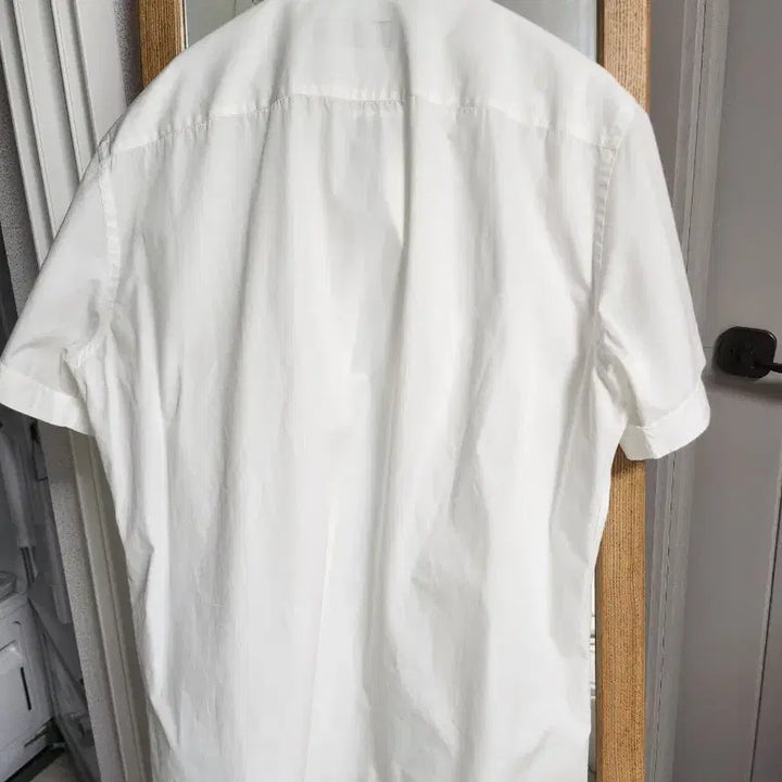 [BUNJANG] Lardini White Cotton Short Sleeve Shirt / 라르디니 화이트 면 반팔 셔츠(m)
